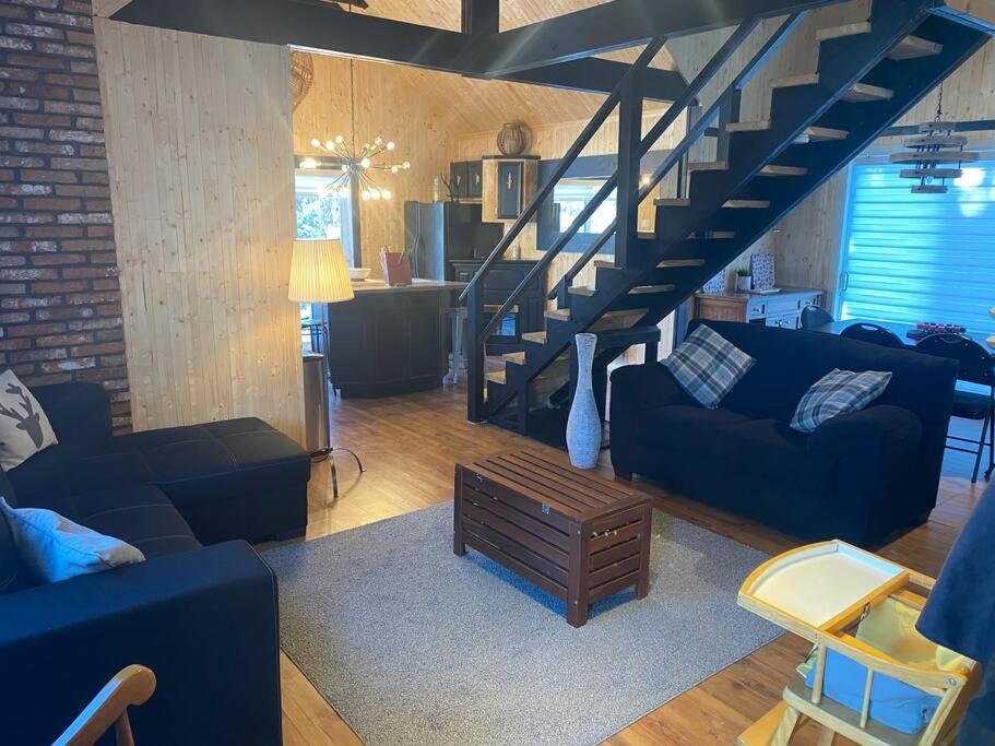 Le Jazz- Chalet Rustique/Chic Avec Spa Notre-Dame-Des-Bois Экстерьер фото