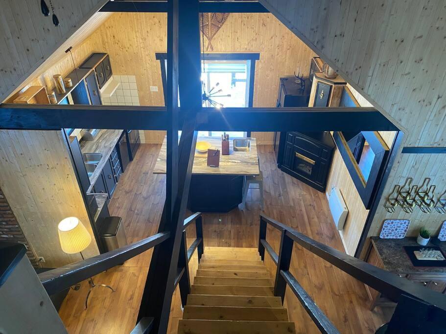 Le Jazz- Chalet Rustique/Chic Avec Spa Notre-Dame-Des-Bois Экстерьер фото